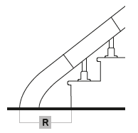 Technical rail for acorn 180 curved stairlift